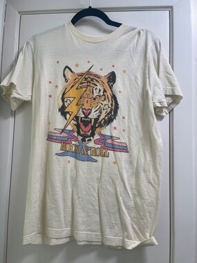 Tultex Cream Crewneck T-Shirt